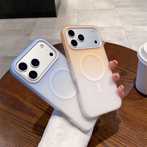 Funda Magnética Degradada con Efecto Esmerilado para iPhone 17 Pro Max, 17 Air, 16, 15, 14, 13, 12, 11, Antigolpes - Product Image 1