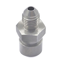 Raccord de frein en acier inoxydable AN4 à M10x1.25, joint hydraulique multi-usage pour frein, pompe à huile turbo, direction assistée et ligne de refroidissement
