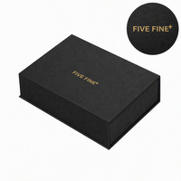 Coffret Cadeau Rigide Noir Mat Fait Main avec Laminage Mat pour Condoléances, Soutien en cas de Démourvement - Coffret de Soin pour la Perte d'un Proche