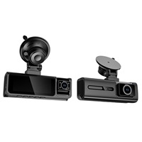 Nouvelles caméras de voiture 3CH de 3,16 pouces enregistrant en 4K + 1080P + 1080P DVR avec WIFI, boîte noire de voiture
