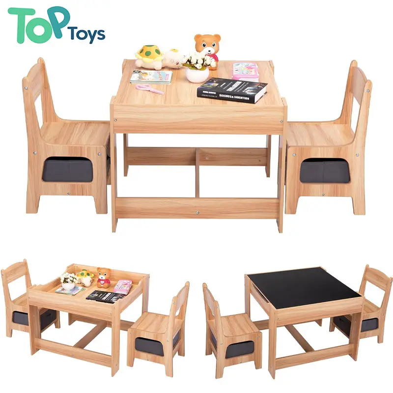 शीर्ष 0-6 आयु मोंटेसरी टेबल और कुर्सी सेट लकड़ी के अध्ययन टेबल टॉडलर गतिविधि डेस्क बच्चे फर्नीचर कुर्सी का अध्ययन करते हैं