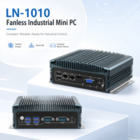 Mini PC Silencioso y Compacto con Amplios Puertos de Entrada/Salida, LAN, USB, COM, HD, VGA y Almacenamiento para Automatización Empresarial, Compatible con Windows y Linux