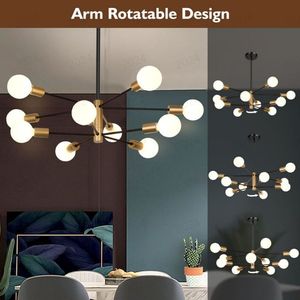 Luminaires suspendus sur mesure pour grands projets de décoration intérieure, hôtel, villa, lustre moderne à LED - Product Image 6