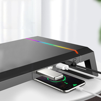 Organisateur de bureau de charge USB de haute qualité, Support universel de moniteur rvb avec Support de bureau Usb