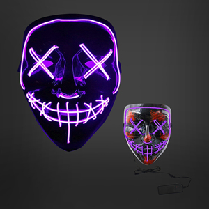 Máscara LED de terror para Halloween, Cosplay ecológico, decoraciones aterradoras, novedades de fiesta de moda para disfraz de Halloween - Product Image 5