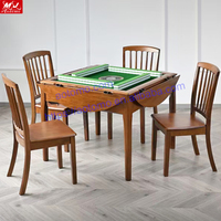 Table de mahjong électrique multifonctionnelle de luxe en bois automatique Majing