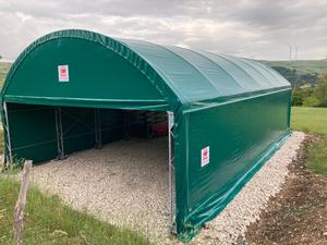 Tienda de refugio de cobertura de vehículos agrícolas al aire libre con estructura de acero galvanizado ligero de fabricante directo - Product Image 5