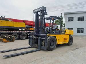 Komatsu FD150 Isuzu Engine 150 Diesel <b>Forklift</b> 4X4 Three Stage Mast Pneumatic Tire Indoor Use Used - Product Image 2