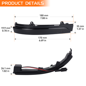 Para <span class=keywords><strong>Volkswagen</strong></span> Fox GOL G5G6G7 Polo Golf MK4.5Vento Sloop Passat Cross Space espejo retrovisor indicador dinámico LED señal de giro - Product Image 4