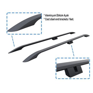 2003-2010 Silver Aluminum Roof Rails <b>Luggage</b> Rack <b>Accessory</b> - Product Image 2