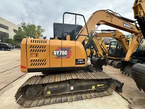 Excavadora Sany SY 75C Usada, Peso Operativo de 7 a 8 Toneladas, Cucharón de Excavación con Capacidad de 0.3m³, Maquinaria de Construcción en Oferta - Product Image 2
