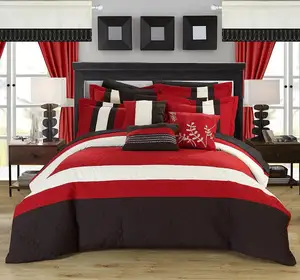 Ready Made Verified High Quality Printed Curtain Bedding Set 20pcs Microfiber Bedsheets For Home And Bedroom