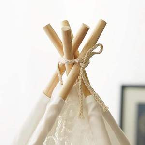 Tente <span class=keywords><strong>pour</strong></span> <span class=keywords><strong>animaux</strong></span> de compagnie en bois pliable et portable <span class=keywords><strong>pour</strong></span> petits chiens et chats, avec coussin confortable amovible et lavable, <span class=keywords><strong>pour</strong></span> une utilisation en salon - Product Image 3