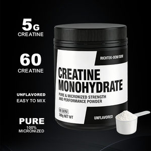 Richtek OEM 60 portions 5G Créatine monohydrate micronisée en poudre sans saveur <span class=keywords><strong>pour</strong></span> soutenir la croissance musculaire, la force et la récupération - Product Image 3