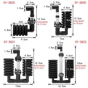수족관 여과 장비 플라스틱 이중 후면 흡입 생화학 폼 어항 바이오 스펀지 필터 - Product Image 4
