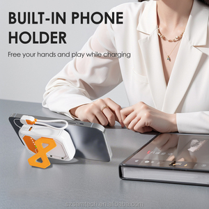 Powerbank magnético 15W banco de energía inalámbrico USB 22,5 W carga rápida <span class=keywords><strong>con</strong></span> Cable <span class=keywords><strong>enchufe</strong></span> de CA soporte plegable batería de repuesto <span class=keywords><strong>externa</strong></span> - Product Image 2