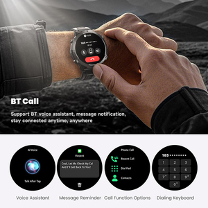 สมาร์ทวอทช์ DSM11 Black X3 GPS แบตเตอรี่ 1000mAh ระบบระบุตำแหน่ง GNSS หลายย่านความถี่ กันน้ำ 5ATM หน้าปัดนาฬิกา Al สำหรับผู้ชาย - Product Image 3