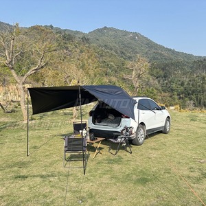 210D Oxford Cloth Universal Car Rear <b>Canopy</b> Self Driving Outdoor <b>Camping</b> Black Rubber Car Side <b>Canopy</b> Ground Nail Wind Rope - Product Image 5