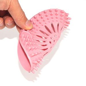 Cubierta de drenaje de ducha para el suelo del baño, colador de silicona, tapón para el fregadero, tapón de drenaje para el pelo - Product Image 3