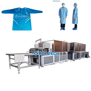 Wegwerp Medische Uniform Ziekenhuis Kleding Arts Schort Lange Mouwen Toga Niet-geweven Kleding Making Machine