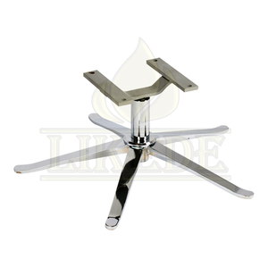 Very Strong 5 Star Chrome Solid Steel Iron Swivel <strong>Chair</strong> Base <strong>Leg</strong> <strong>Replacement</strong> - Product Image 1