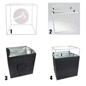 CPYP 60*60 Three Flash <strong>Light</strong> 600w Photo Studio <strong>Soft</strong> <strong>Box</strong> Lighting Kit Portable Foldable Photo Shoot Studio <strong>Box</strong> Kit Led <strong>Light</strong> - Product Image 4