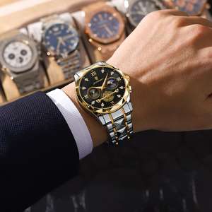 Poedagarメンズラグジュアリーファッションクォーツウォッチステンレススチールクロノグラフ防水発光機能42mm合金ビジネススタイル - Product Image 6