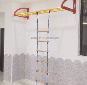 Escalera Sueca de Madera Eibele, Barra de Gimnasia Montada en la Pared, Gimnasio de Pared para Niños, Marco de Escalada Interior para Niños Pequeños - Product Image 6
