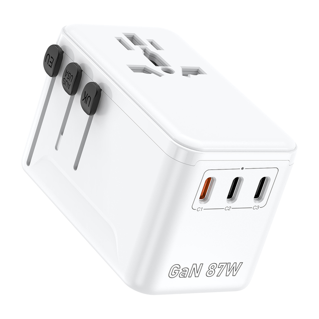 A03-PD87W EU Plug Adapter Socket Plug Multi Nation Travel Adapter World Chargers Adapters International Converter