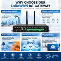 Passerelle intelligente LoRaWAN, passerelle de communication industrielle IoT avec prise en charge RS485 MQTT pour les applications de réseaux de capteurs