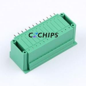 MX15EDGRHM-3.81-2*12P-GN01-Cu-A Plug-in Terminal Block Bent Lead Through Hole,P=3.81mm Board-to-Board / Socket - Closed - Product Image 2