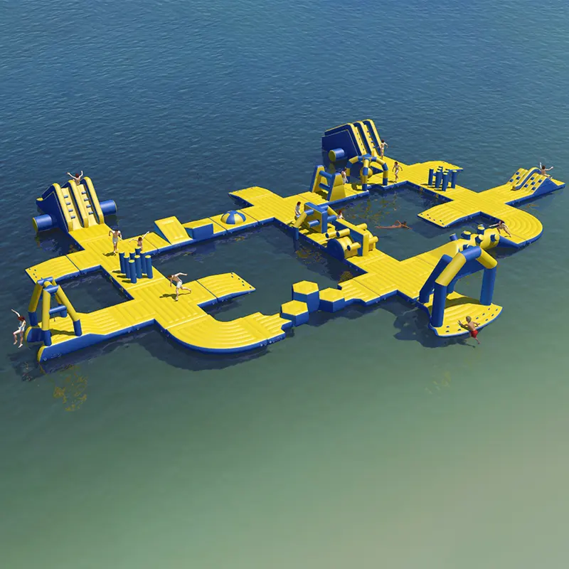 2023 nouveau design de parc aquatique thème jeu flottant en plein air jeux d'aventure parc aquatique gonflable parc aquatique gonflable en vente