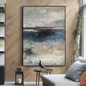 Dipinto a Olio e Acrilico Astratto Moderno Personalizzato <span class=keywords><strong>su</strong></span> <span class=keywords><strong>Tela</strong></span>, Decorazione Murale Originale Fatta a Mano - Product Image 3