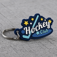Porte-clés en caoutchouc PVC souple personnalisé, porte-clés en silicone durable, cadeau promotionnel original