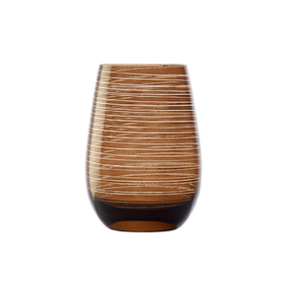 Gobelet à eau en verre avec mécanisme de rotation et fond plat <span class=keywords><strong>Raymond</strong></span> Dazzle Spin Ring, marron - Product Image 1