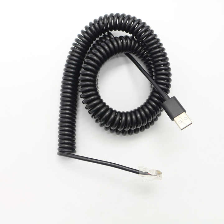 FTP UTP Cat5 Cat5e Cat6 Cat7 Rj45 8P8C Network Lan Patch Ethernet Cable USB to RJ9 11 12  Spring network cable for telephone