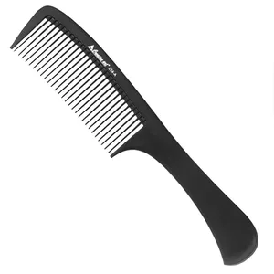 メーカー高品質ブラックストレートヘアコームサロン理髪用帯電防止カーボンファイバーコーム