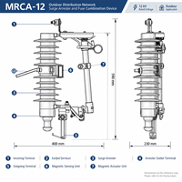 Dispositif combiné de protection contre les surtensions intelligent MRCA-12(Z) personnalisé pour les projets d'alimentation à moyenne tension