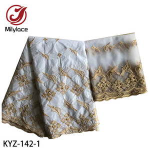 Nouvelle Broderie Africaine <span class=keywords><strong>Brode</strong></span> <span class=keywords><strong>Bazin</strong></span> de Bonne Qualité pour Robes de Femmes - Product Image 3