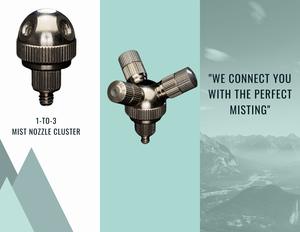 1-to-3 Multi Mist Boquilla Connect Cluster para sistema de niebla - Product Image 3