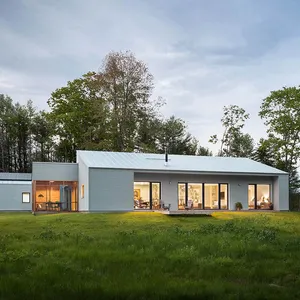 Destek özelleştirilmiş ekonomik prefabrik villa ev hafif çelik çerçeve villa
