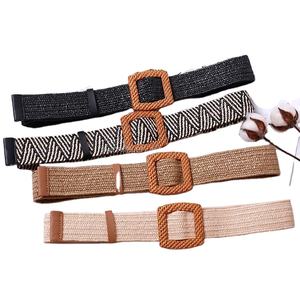 <span class=keywords><strong>Ceinture</strong></span> de taille élastique tissée, 4 pièces, en <span class=keywords><strong>paille</strong></span>, élastique - Product Image 1