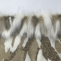 Stock 100% Polyester 50 mm Long Pile Faux Animal fourrure de renard tissu en peluche vêtements pour femmes sac chaussures jouets en peluche