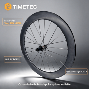 Roues de route en carbone ultra-légères 700C, moyeu DT240EXP, rayons en carbone, largeur intérieure 21 mm, profils 30 mm, 35 mm, 40 mm, 45 mm, 50 mm, 55 mm, 60 mm - Product Image 2
