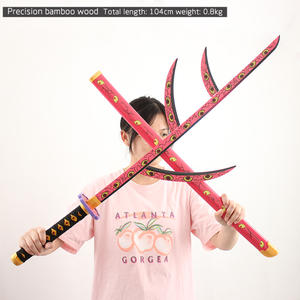 Épées <span class=keywords><strong>Katana</strong></span> Cosplay en Bambou Taille Réelle 104cm 75cm Acero Bradley <span class=keywords><strong>Demon</strong></span> <span class=keywords><strong>Slayer</strong></span> One Piece Bleach - Product Image 5
