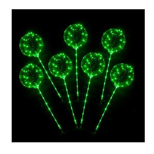 Decoración Romántica Inflable para Fiestas, Ramadán Mubarak, Globo Transparente con Luz LED Intermitente, Globo Burbuja <span class=keywords><strong>Bobo</strong></span> para Ramadán - Product Image 1