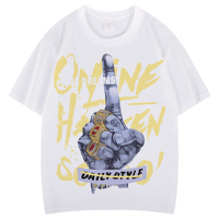 Camiseta de Moda con Estampado Personalizado, 100% Algodón, Impresión DTG, Diseño Urbano, Venta al Por Mayor, Ropa Ecológica