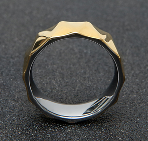 Người Đàn Ông Mỹ Của <span class=keywords><strong>Tungsten</strong></span> Vòng Thép 8Mm Vàng Sóng Lõm Người Đàn Ông Của <span class=keywords><strong>Tungsten</strong></span> Nhẫn Vàng Người Đàn Ông Xe Máy Đồ Trang Sức - Product Image 3