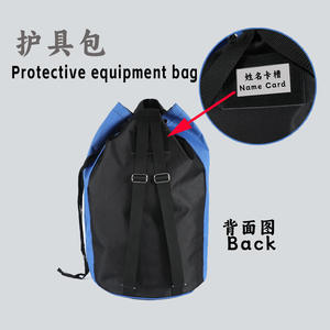 Bolsa de equipo de protección Itf Taekwondo, bolsa de almacenamiento con cordón azul y negro para equipo de entrenamiento y competición - Product Image 3