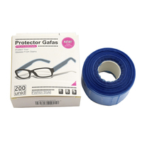 200 pièces/boîte lunettes jetables, couvre-jambes, coiffure, bricolage, barbier, coloration des cheveux, outil de coiffure, protecteur de lunettes, accessoire